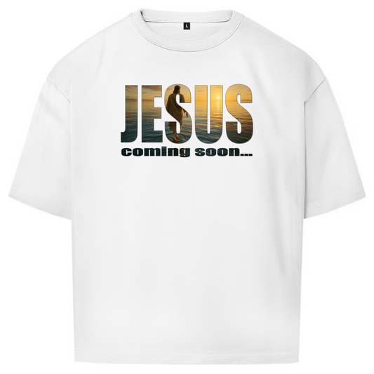 Unisex Oversize T-Shirt "Jesus - coming soon"