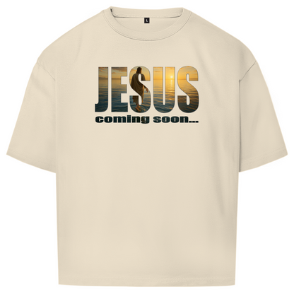 Unisex Oversize T-Shirt "Jesus - coming soon"