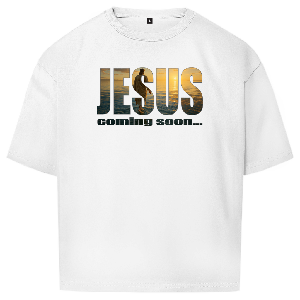 Unisex Oversize T-Shirt "Jesus - coming soon"