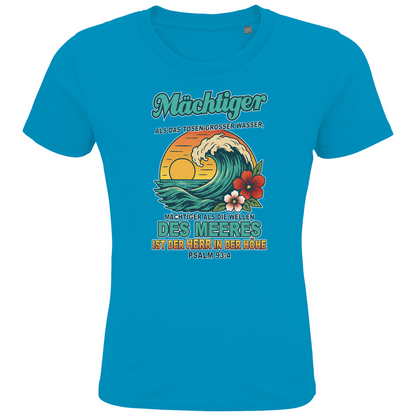 Kinder Premium Bio T-Shirt "Wellen" V1 - Psalm 93:4