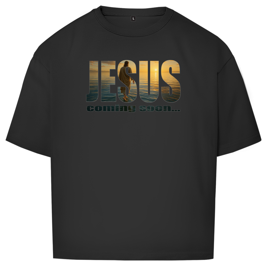 Unisex Oversize T-Shirt "Jesus - coming soon"