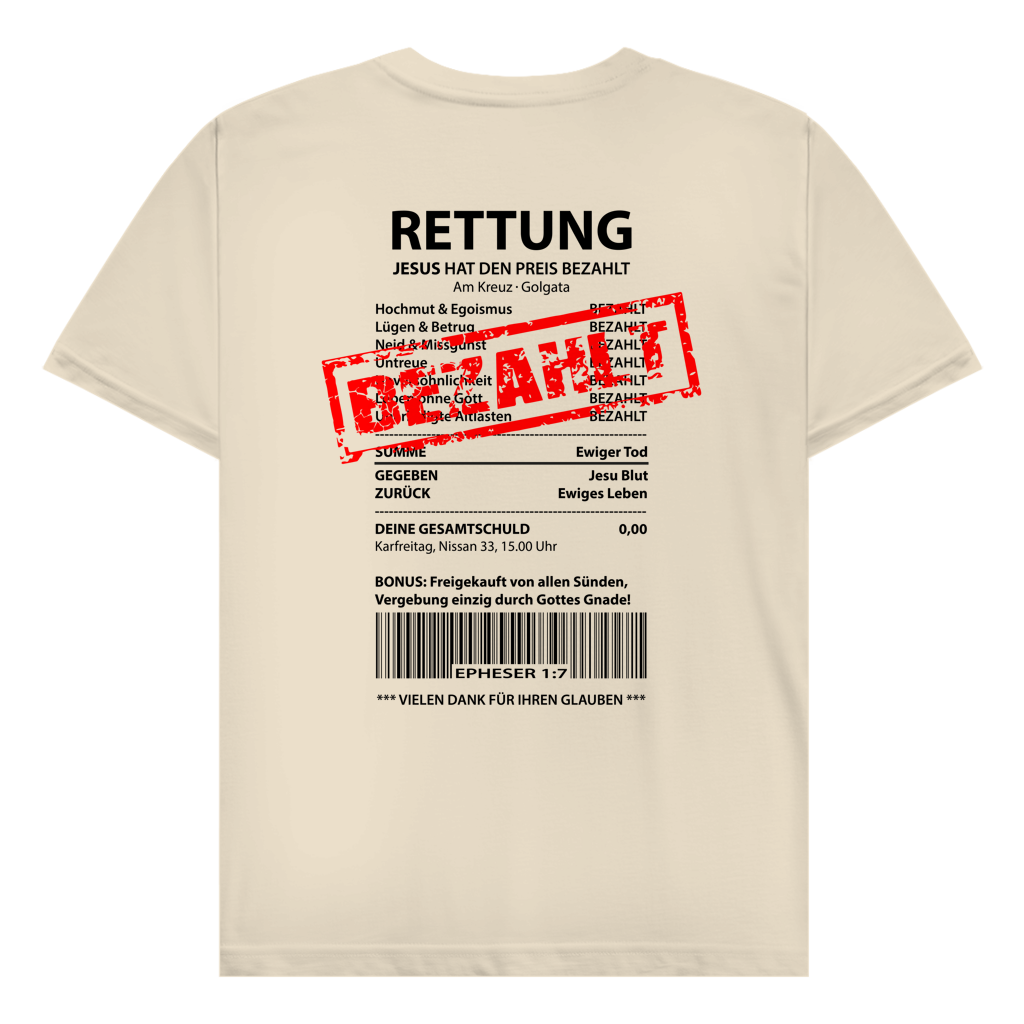 Herren T-Shirt "Jesus hat bezahlt"