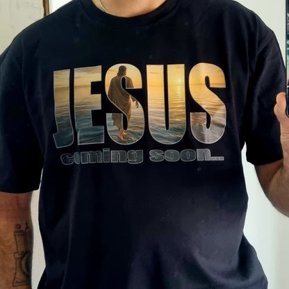 Unisex Oversize T-Shirt "Jesus - coming soon"
