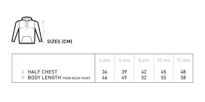 Kinder Premium Bio Hoodie "Wellen" V1 - Psalm 93:4