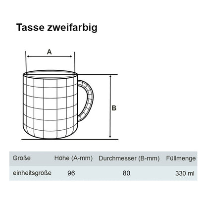 Tasse zweifarbig "Wellen - Psalm 93:4"