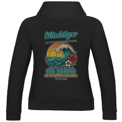 Damen Basic Hoodie "Wellen" V2- Psalm 93:4