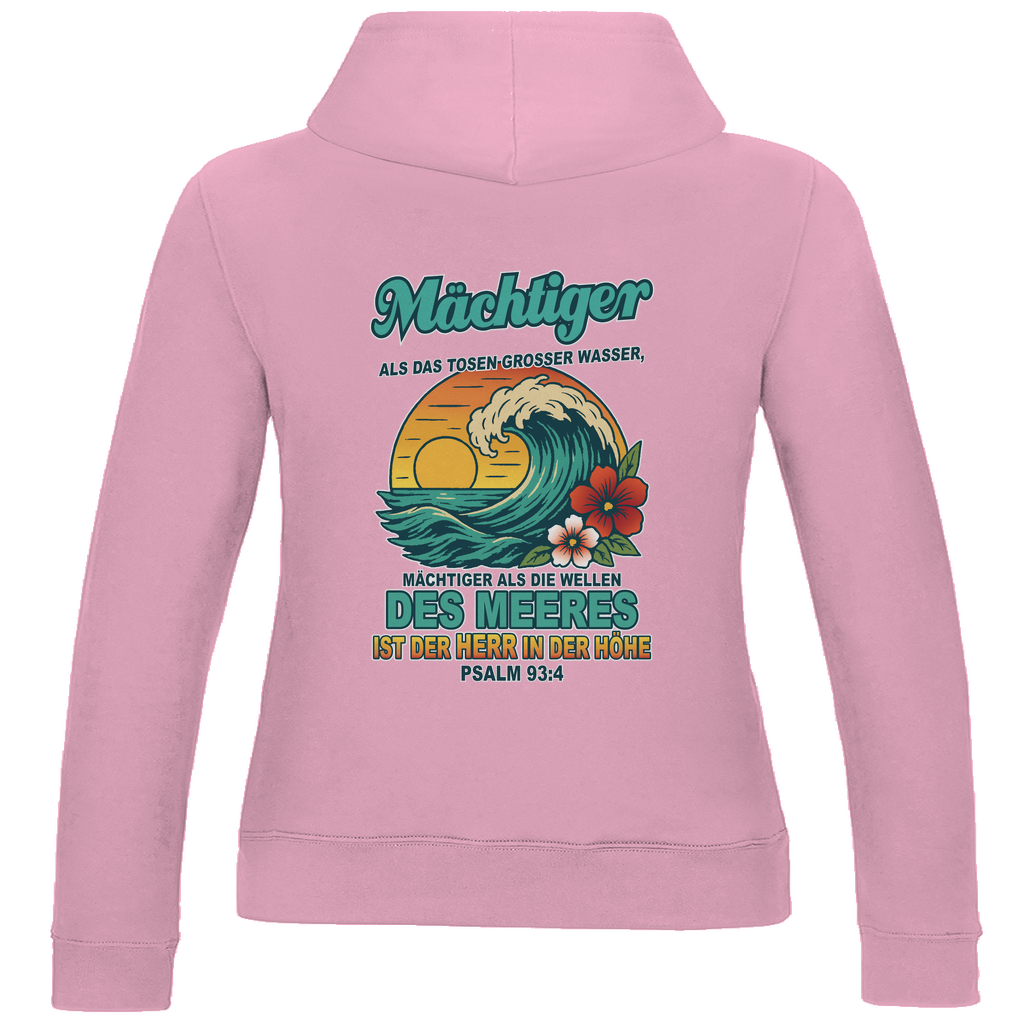 Damen Basic Hoodie "Wellen" V2- Psalm 93:4