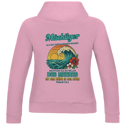 Damen Basic Hoodie "Wellen" V2- Psalm 93:4