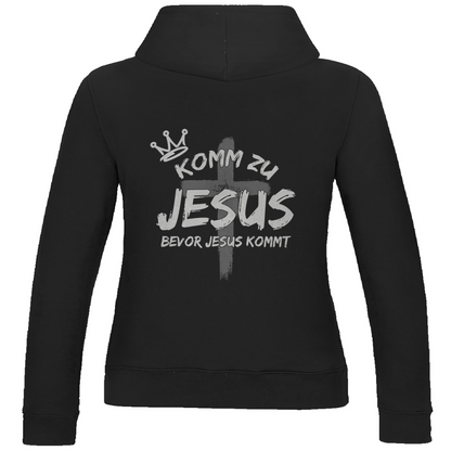 Damen Basic Hoodie "Komm zu Jesus"