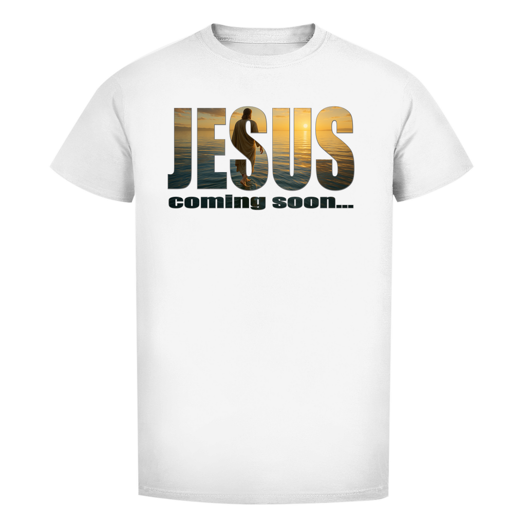 Herren Bio T-Shirt "Jesus - coming soon"
