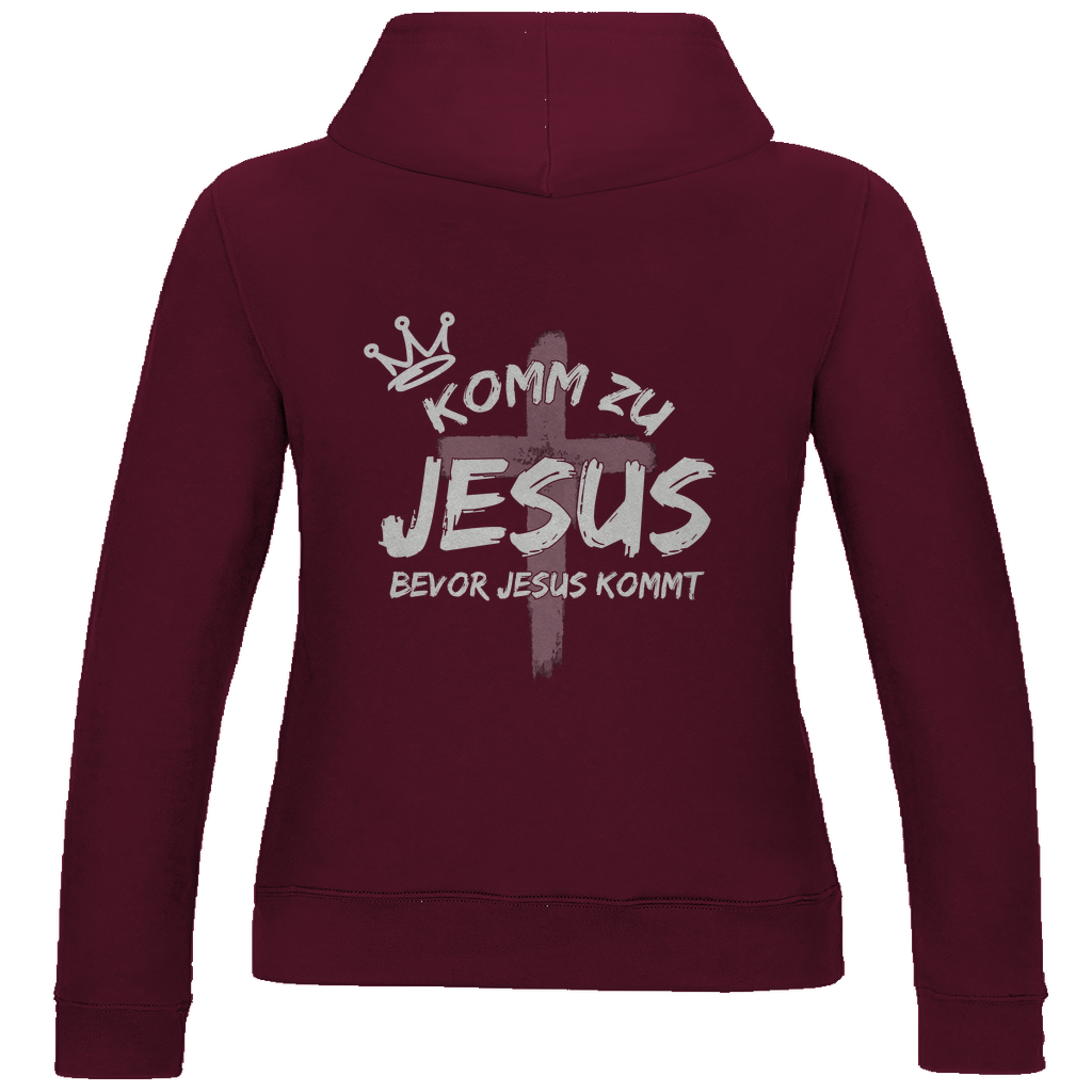 Damen Basic Hoodie "Komm zu Jesus"